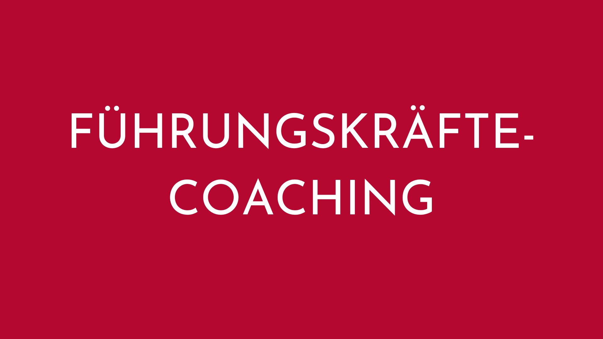 Führungskräfte Coaching